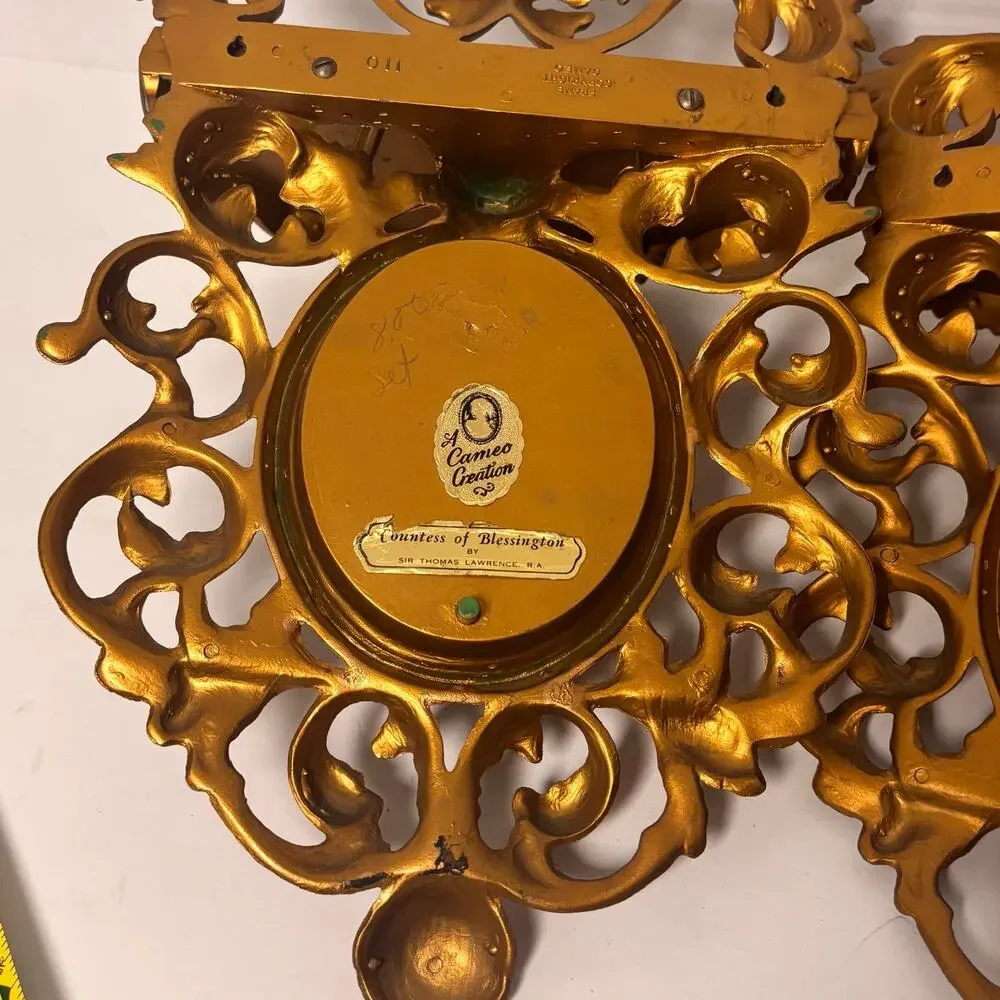 Pair of Gold Rococo Shelf Sconces 
